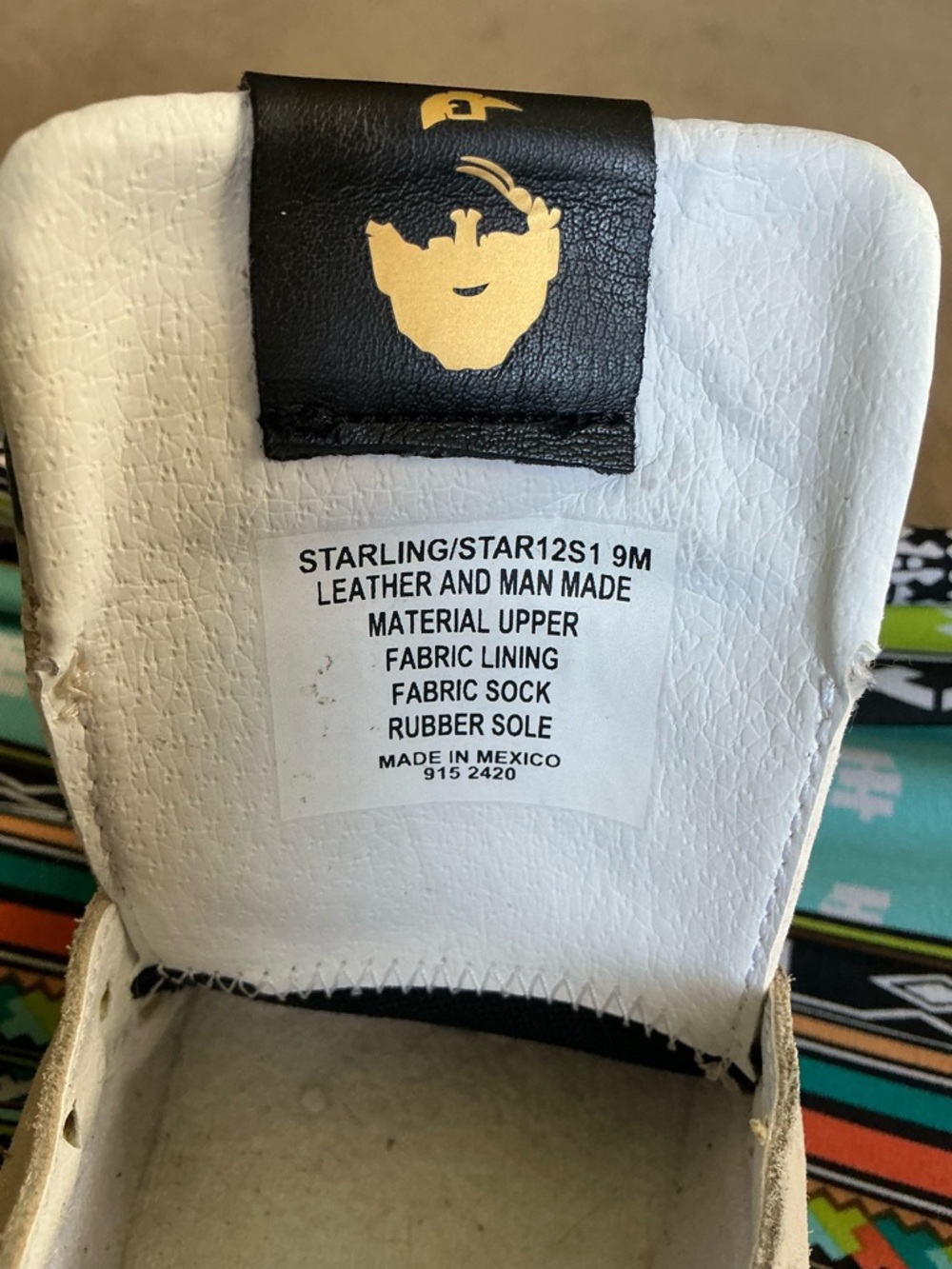 Steve Madden Metallic Gold & Cream Snake-Print Sneakers - Picture 9 of 12